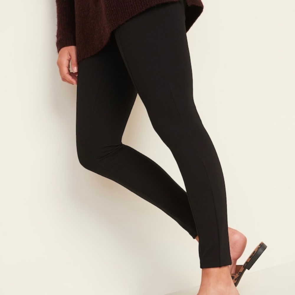 Old Navy Black Stevie Ponte Knit Pant Size L